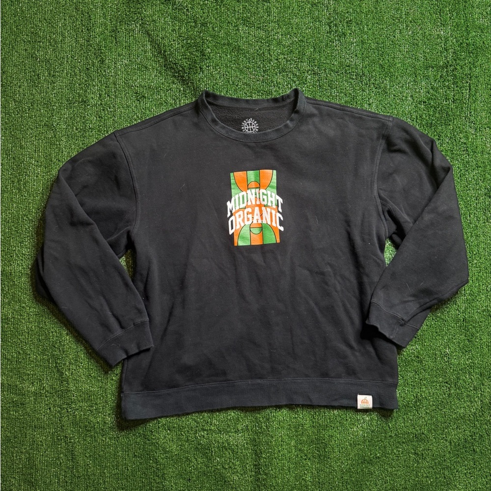 Midnight Organic x Larry June Black Crewneck Sweater